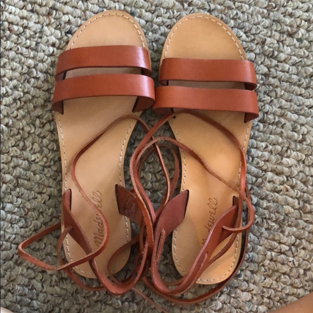 Madewell tie up sandals